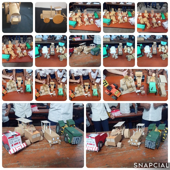 শ্রেণি:৬ষ্ঠ বিষয়:কৃষিশিক্ষা  ব্যবহারিক: হাতে তৈরি ট্রাক্টর